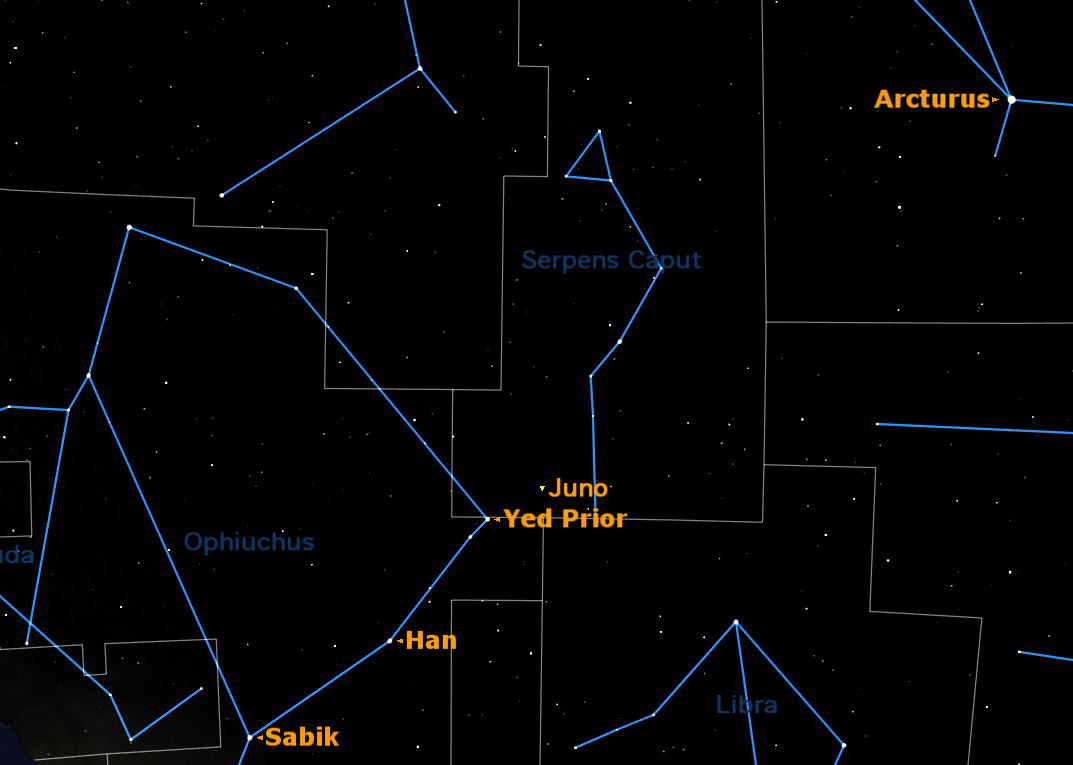 How to Spot Asteroid Juno in the Night Sky